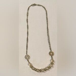 Gold‎ and Crystal Beads with Rhinestonesaq